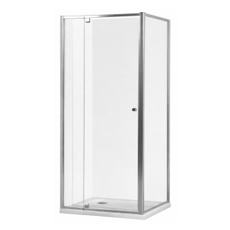 Monsoon Semi Frameless Silver Shower Screens