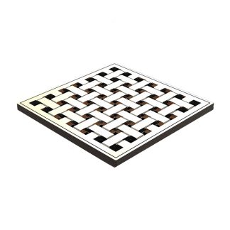 Organics Woven Floor Waste 100mm Brushed Nickel