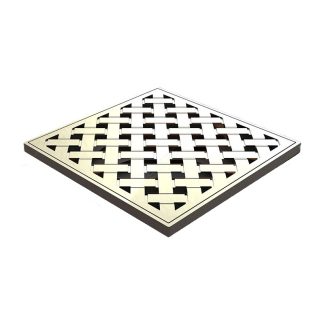 Organics Woven 45 Floor Waste 100mm Brushed Nickel