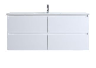 Malibu II 1500 Gloss White All-Drawer Vanity