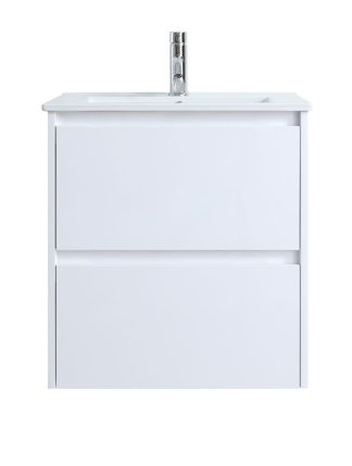 Malibu II 600 Gloss White All-Drawer Vanity