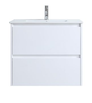 Malibu II 750 Gloss White All-Drawer Vanity