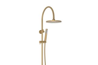 ADP Soul Slimline Gooseneck Shower Set Brushed Brass