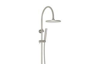 ADP Soul Slimline Gooseneck Shower Set Brushed Nickel
