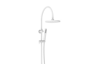 ADP Soul Slimline Gooseneck Shower Set Matte White
